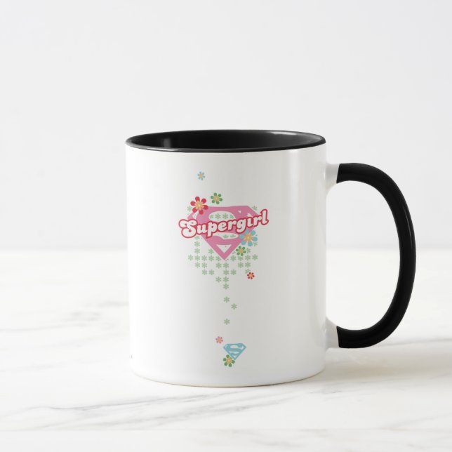 Supergirl Blume Madness Tasse (Rechts)