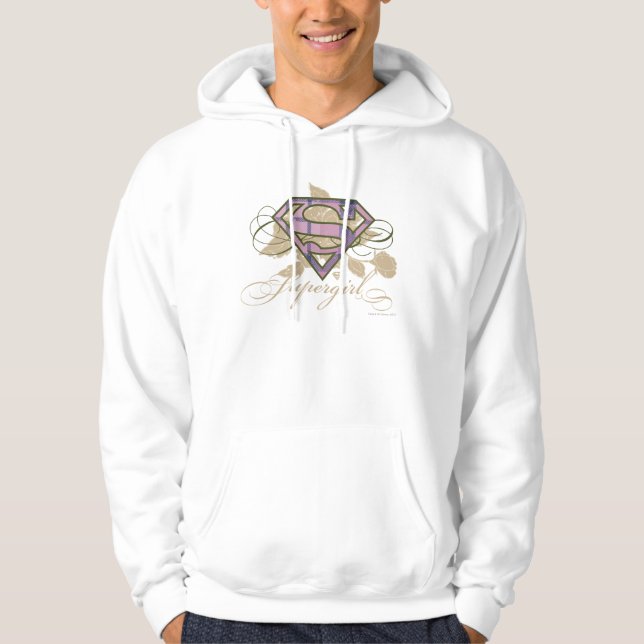 Supergirl Blumen Hoodie (Vorderseite)