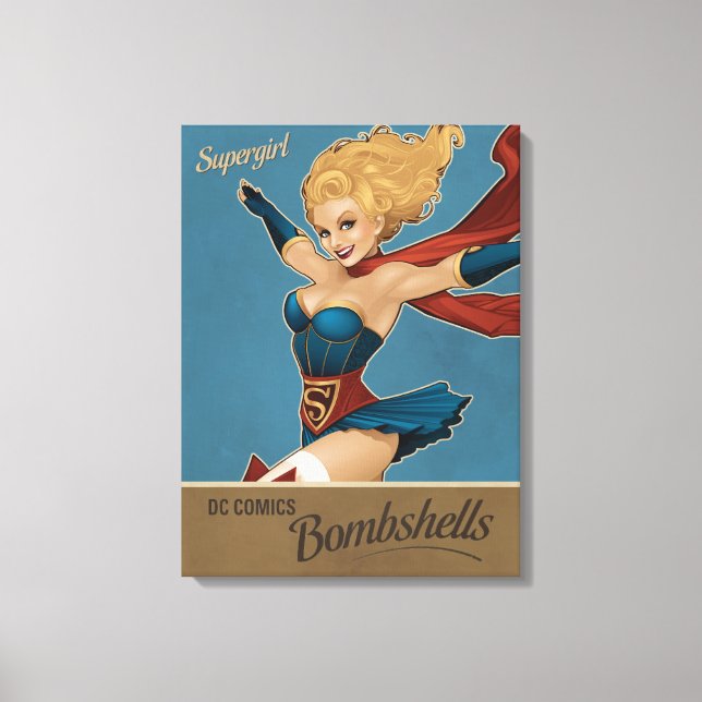 Supergirl Bombshell Leinwanddruck (Vorderseite)
