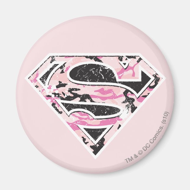 Supergirl Camouflage Logo Magnet (Vorne)