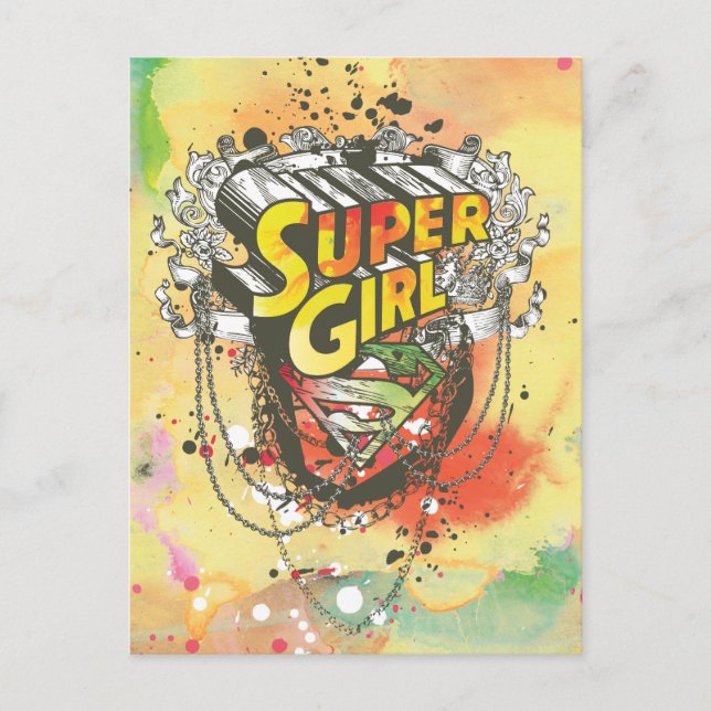 Supergirl Chains Postkarte (Vorderseite)