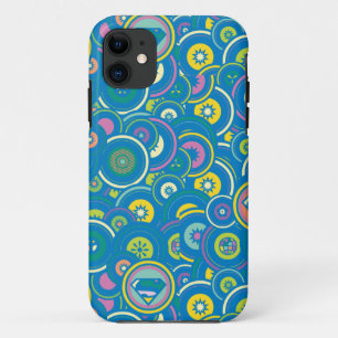 Supergirl Circle Blue Muster iPhone 11 Hülle