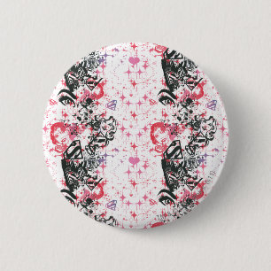 Supergirl Collage Pattern Button
