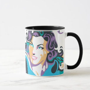 Supergirl Color Splash Swirls 1 Tasse