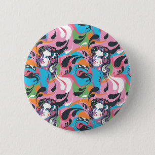 Supergirl Color Splash Wirbel Muster 2 Button