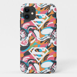 Supergirl Color Splash Wirbel Muster 4 Case-Mate iPhone Hülle