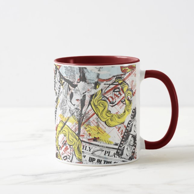 Supergirl Comic Capers Muster 2 Tasse (Rechts)