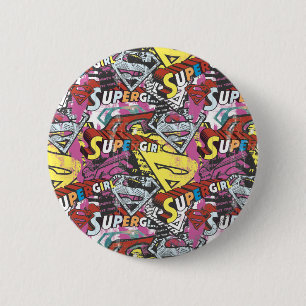 Supergirl Comic Capers Muster 4 Button