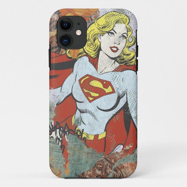 Supergirl Comic Capes 2 Case-Mate iPhone Hülle (Rückseite)