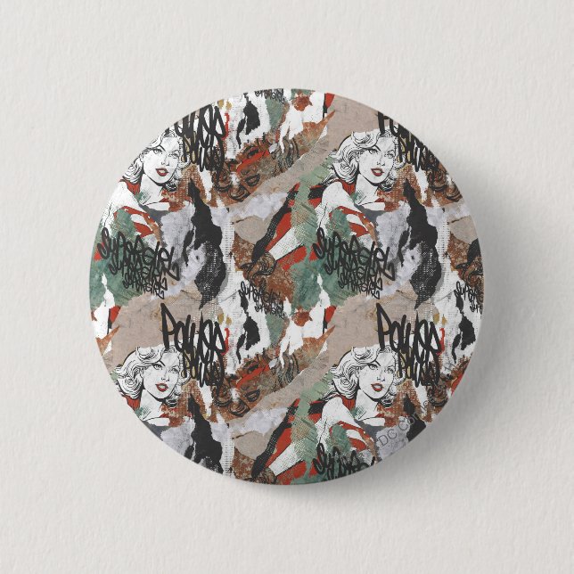 Supergirl Comic Captern Muster 6 Button (Vorderseite)