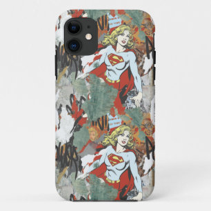 Supergirl Comic-Kapriolen-Muster 8 Case-Mate iPhone Hülle