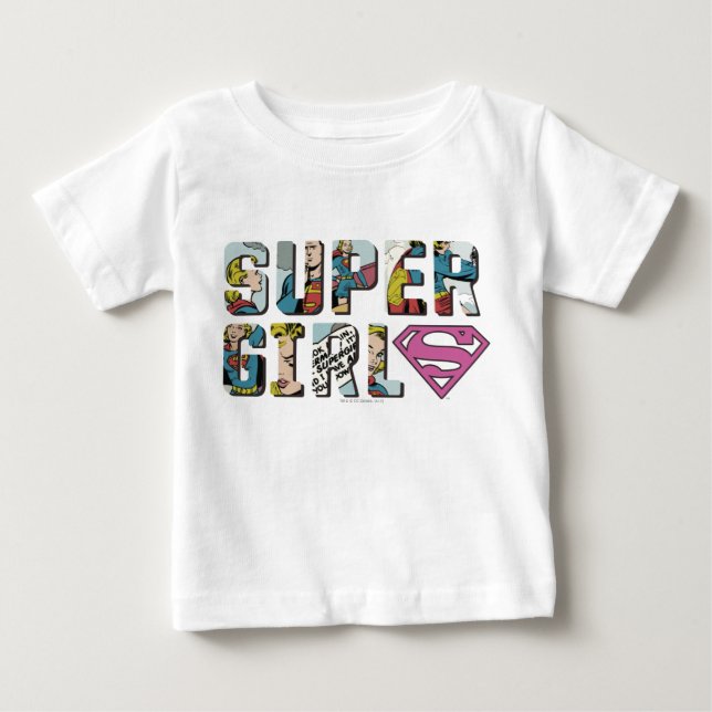 Supergirl-Comic-Logo Baby T-shirt (Vorderseite)