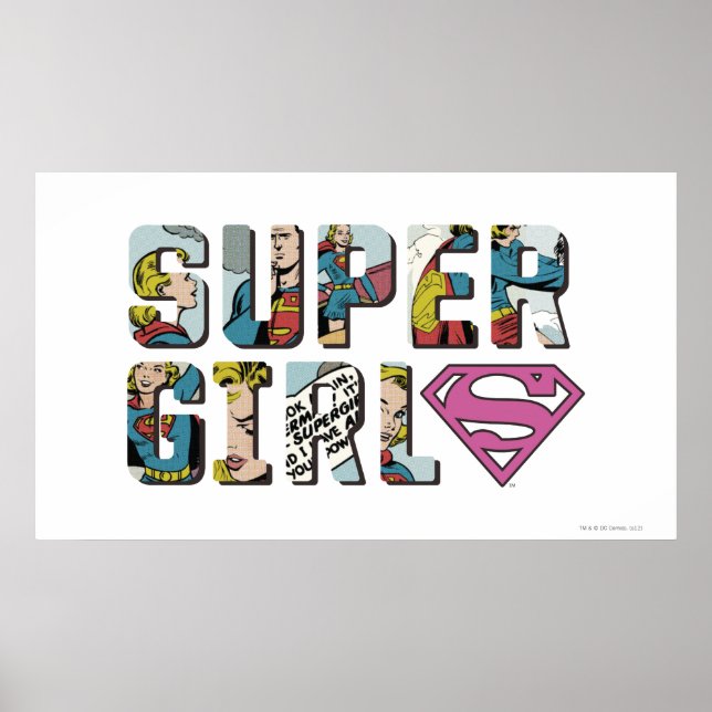Supergirl-Comic-Logo Poster (Vorne)