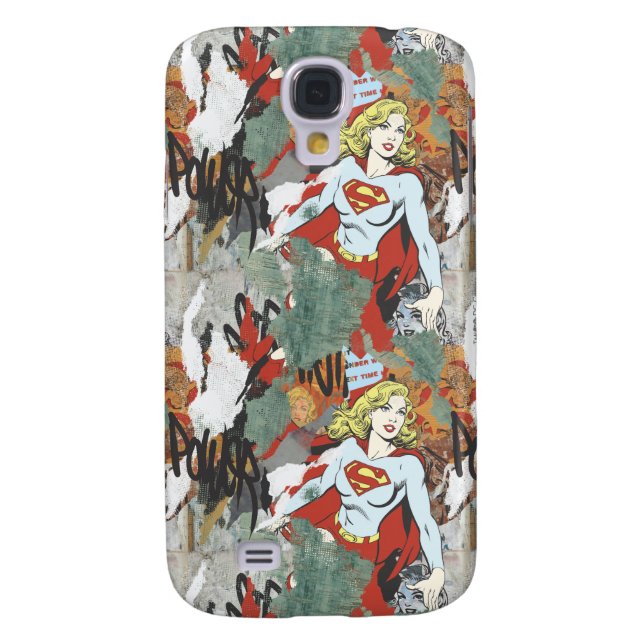 Supergirl-Comic Muster 8 Case-Mate Samsung Galaxy Hülle (Rückseite)