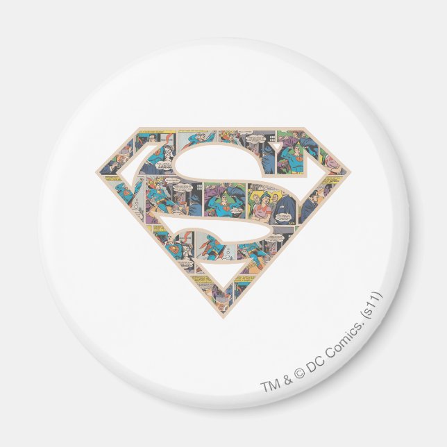 Supergirl Comic Strip Logo Magnet (Vorne)