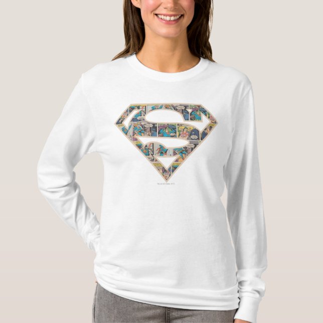 Supergirl Comic Strip Logo T-Shirt (Vorderseite)