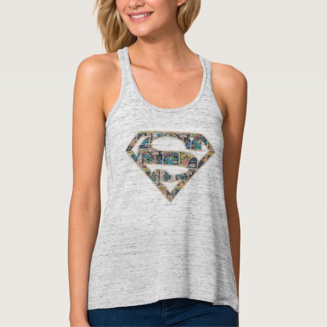 Supergirl Comic Strip Logo Tank Top (Vorderseite)