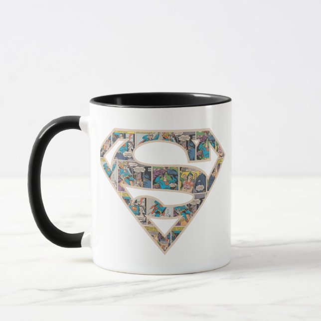 Supergirl Comic Strip Logo Tasse (Links)