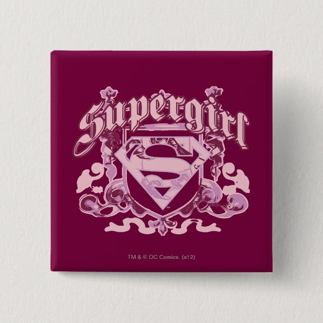 Supergirl Crest Design Button (Vorderseite)