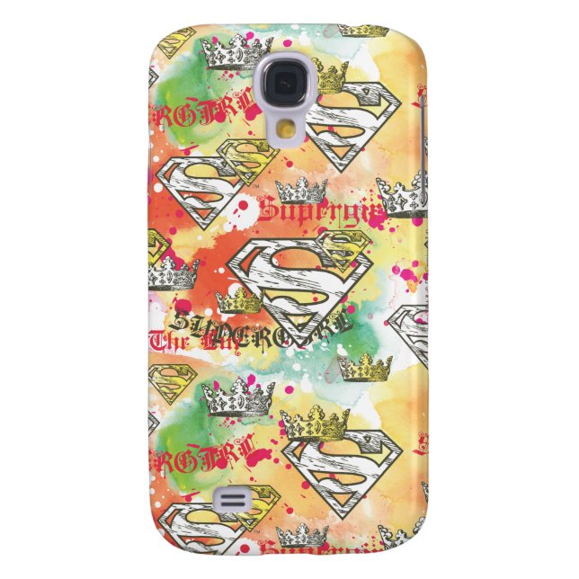Supergirl Crown Pattern Case-Mate Samsung Galaxy Hülle (Rückseite)