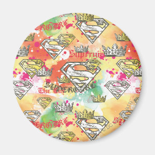 Supergirl Crown Pattern Magnet