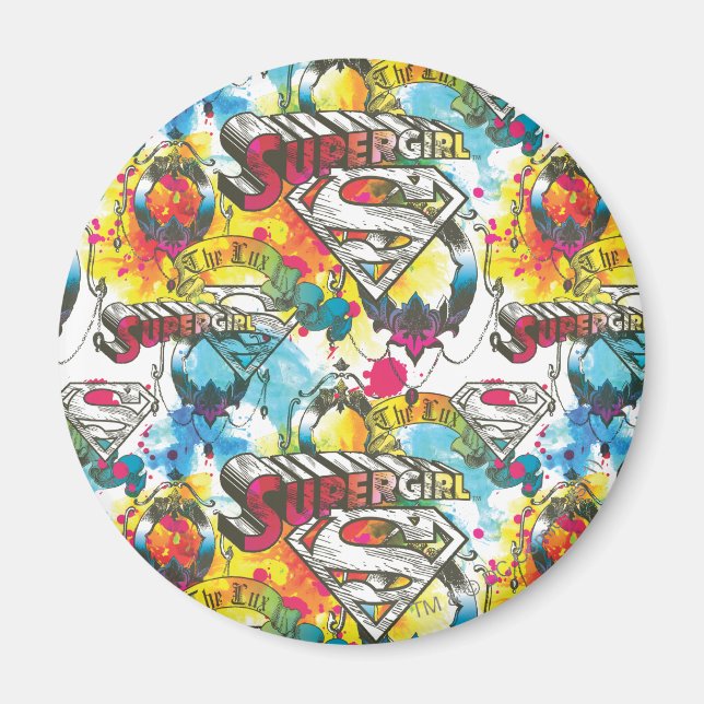 Supergirl Das Lux Muster Magnet (Vorne)