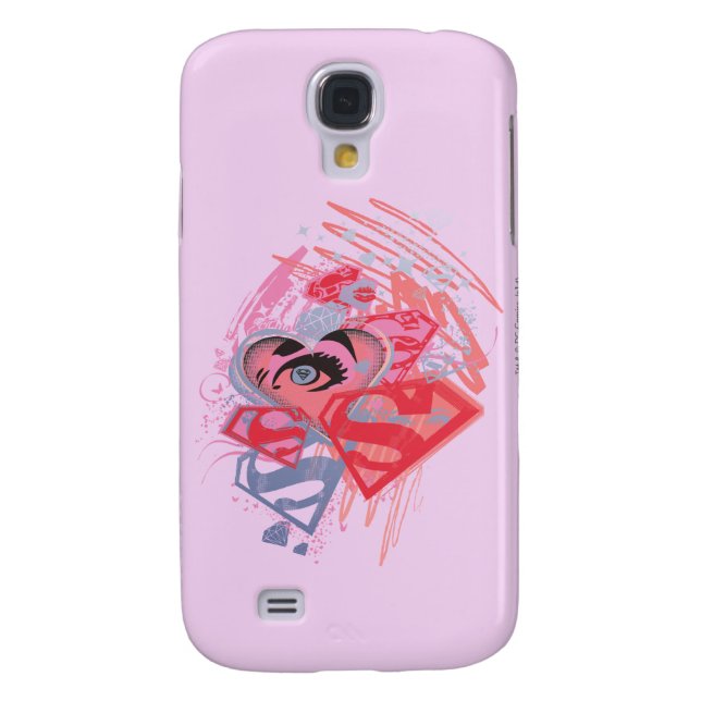 Supergirl Diamonds and Lips Case-Mate Samsung Galaxy Hülle (Rückseite)
