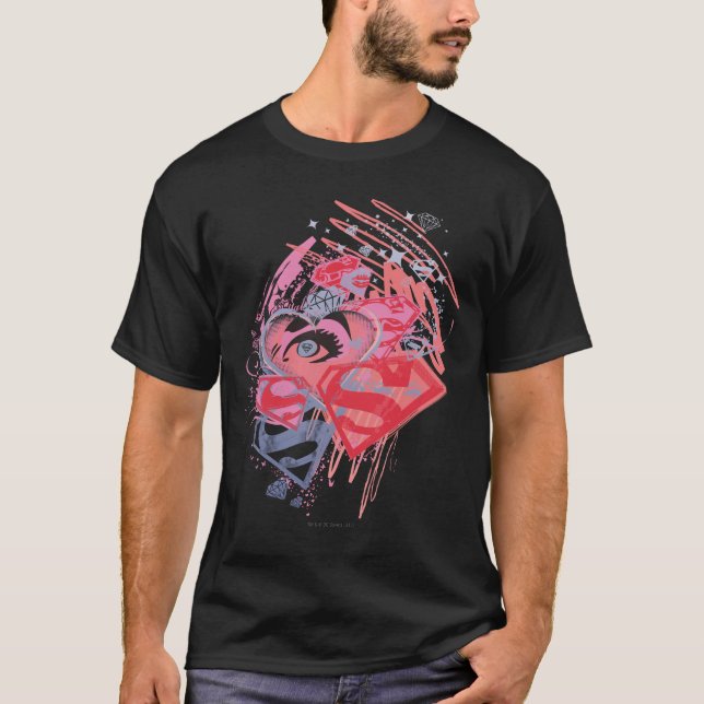 Supergirl Diamonds and Lips T-Shirt (Vorderseite)