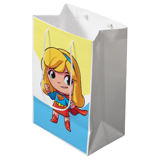 Supergirl "Die Zukunft ist weiblich" Mittlere Geschenktüte (Vorderseite Schrägansicht)