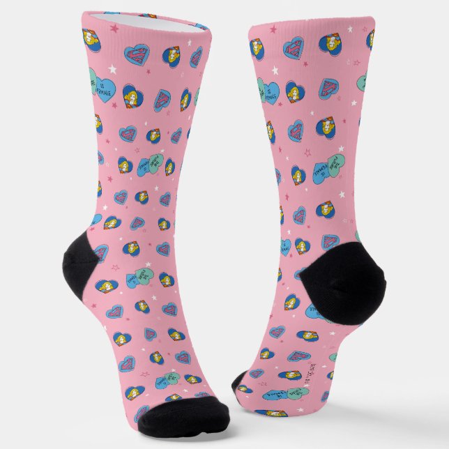 Supergirl "Die Zukunft ist weiblich" Socken (Gewinkelt)