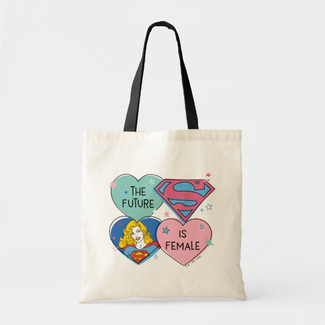 Supergirl "Die Zukunft ist weiblich" Tragetasche (Vorne)
