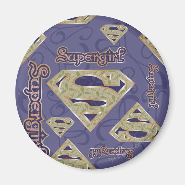 Supergirl-Extravagant-Logo-Collage Magnet (Vorne)