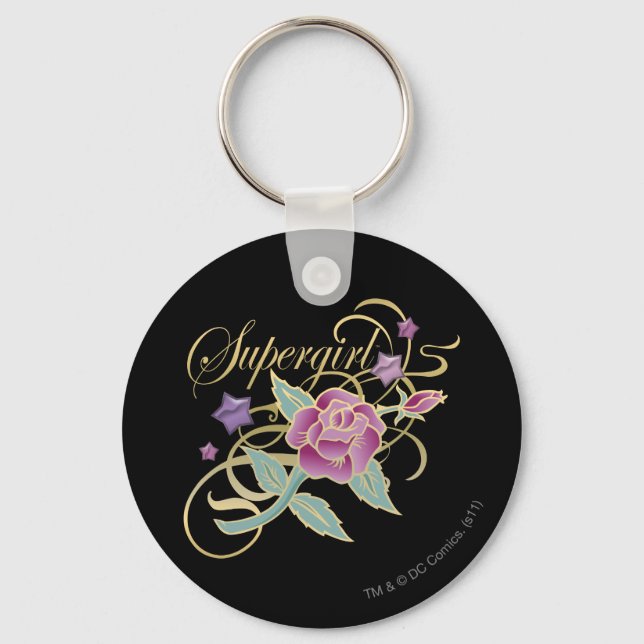 Supergirl Extravagante Rose Schlüsselanhänger (Vorderseite)