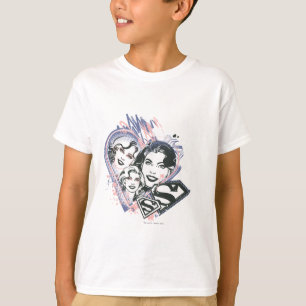 Supergirl Face Collage T-Shirt