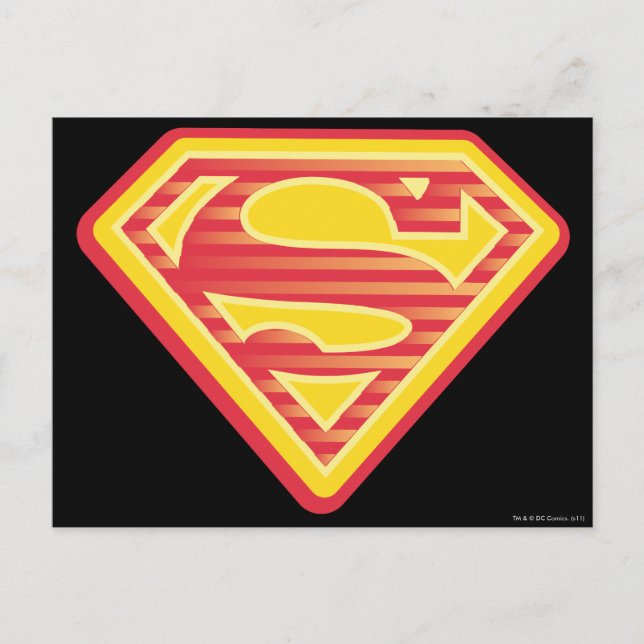 Supergirl Far-Out-Logo Postkarte (Vorderseite)