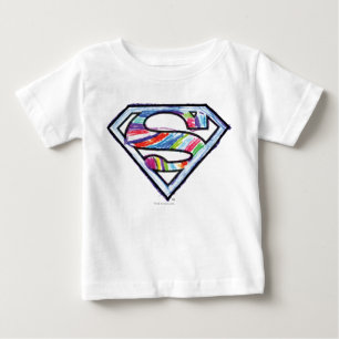 Supergirl-farbiges Logo Baby T-shirt