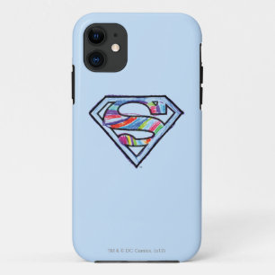 Supergirl-farbiges Sketch-Logo Case-Mate iPhone Hülle