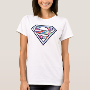 Supergirl-farbiges Sketch-Logo T-Shirt