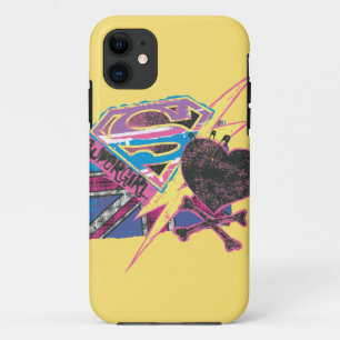 Supergirl Flagge und gekreuzte Knochen Case-Mate iPhone Hülle