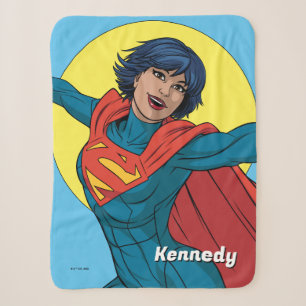Supergirl Fliegen in Blue Anzug Sherpadecke