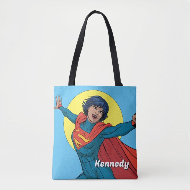Supergirl Fliegen in Blue Anzug Tasche (Vorderseite)