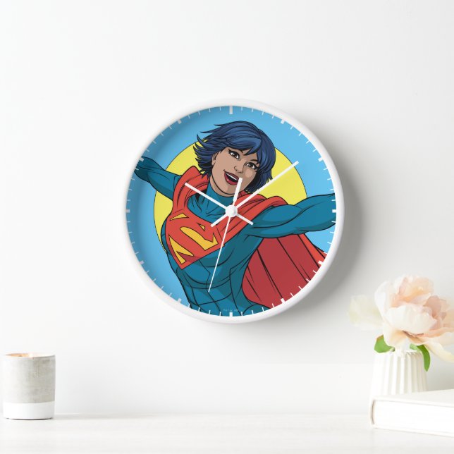 Supergirl Fliegen in Blue Anzug Uhr (Zuhause)