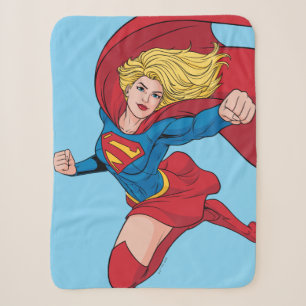 Supergirl Flying Up Illustration Sherpadecke
