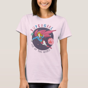 Supergirl Flying Up Illustration T-Shirt