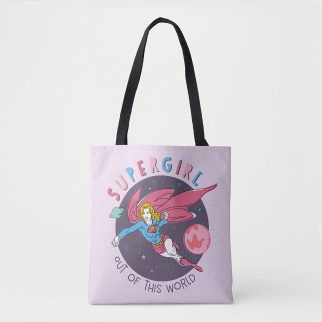 Supergirl Flying Up Illustration Tasche (Vorderseite)