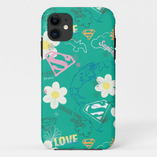 Supergirl for Peace Pattern Case-Mate iPhone Hülle