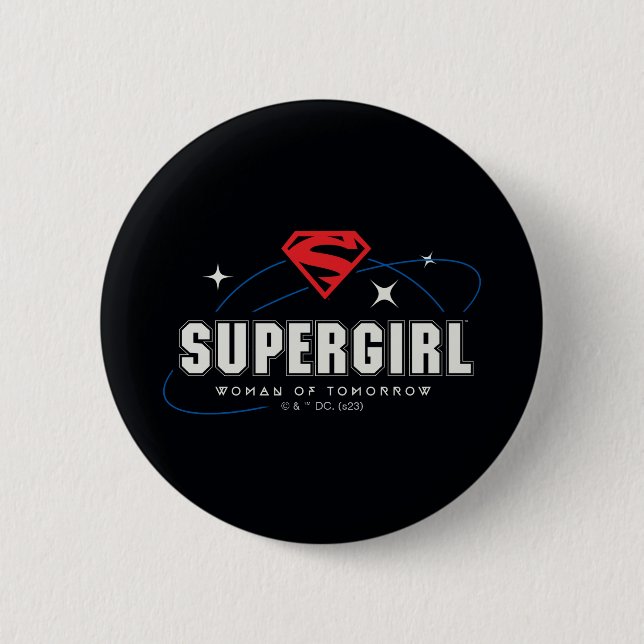 Supergirl Frau von morgen Button (Vorderseite)