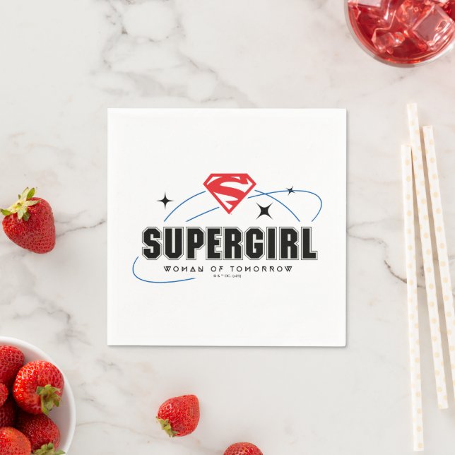Supergirl Frau von morgen Serviette (Beispiel)