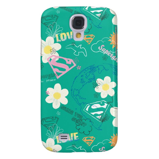 Supergirl für Peace Pattern Case-Mate Samsung Galaxy Hülle (Rückseite)