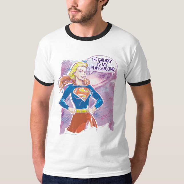 Supergirl Galaxy T-Shirt (Vorderseite)